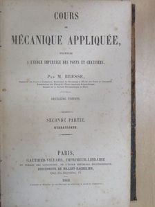 M. Bresse - Cours de mécanique appliquée II. [antikvár]