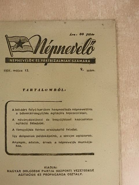 Népnevelő 1951. május 12. [antikvár]
