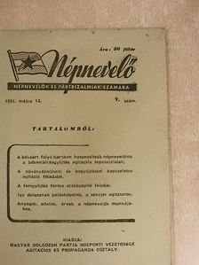 Népnevelő 1951. május 12. [antikvár]