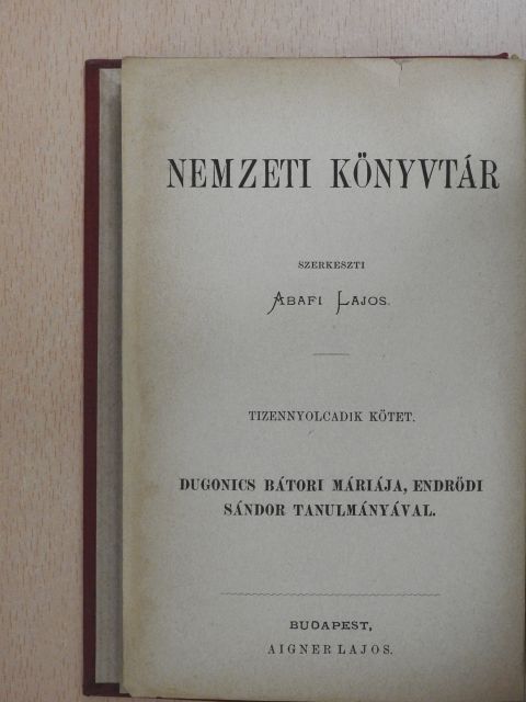 Dugonics András - Bátori Mária [antikvár]