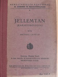 Mátrai László - Jellemtan [antikvár]
