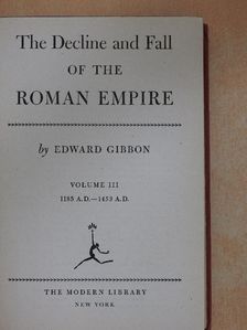 Edward Gibbon - The Decline and Fall of the Roman Empire III. [antikvár]