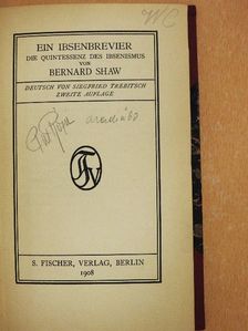 Bernard Shaw - Ein Ibsenbrevier [antikvár]