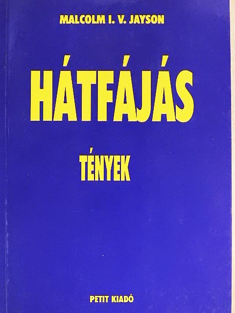 Malcolm I. V. Jayson - Hátfájás [antikvár]