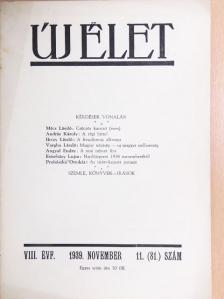 András Károly - Új Élet 1939. november [antikvár]