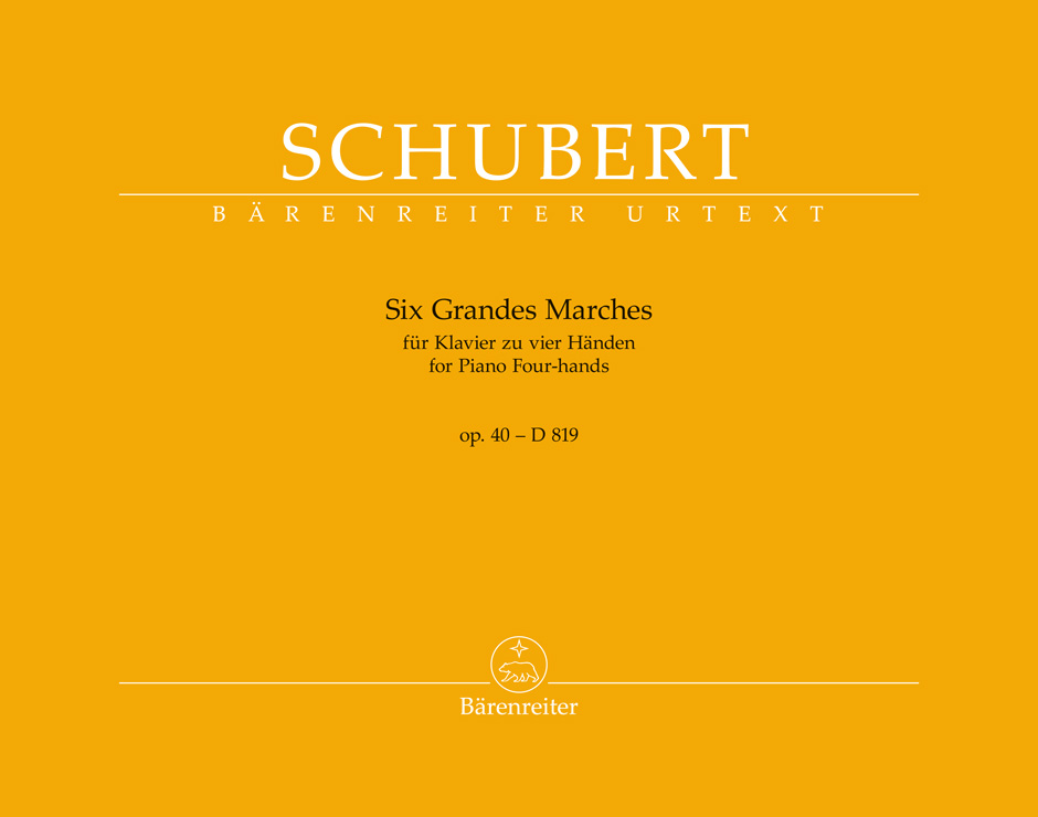 SCHUBERT - GRANDES MARCHES FÜR KLAVIER ZU VIER HÄNDEN OP.40-D 819