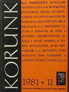 Benkő András - Korunk 1981. november [antikvár]