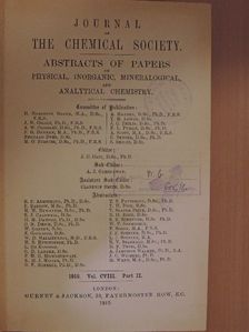 A. McKenzie - Journal of the Chemical Society 1915/II. [antikvár]