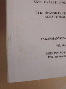 Benyovszky B. M. - XXVII. Óvári Tudományos Napok VII. - Takarmányozási szekció [antikvár]