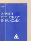Hedvig Sallay - Applied Psychology in Hungary 2005-2006 [antikvár]