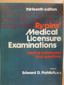 Alfred Wilhelmi, D. Phil. - Rypins' Medical Licensure Examinations [antikvár]