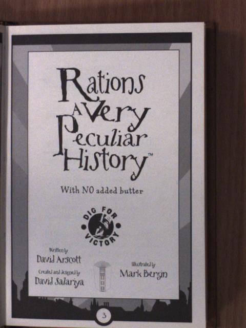 David Arscott - Rations A Very Peculiar History [antikvár]