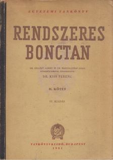 DR. KISS FERENC - Rendszeres bonctan II. [antikvár]
