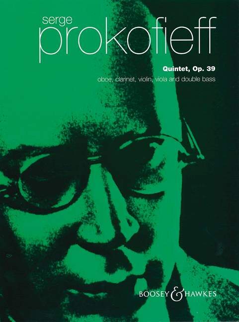 PROKOFJEV / PROKOFIEFF - QUINTET OBOE, CLARINET, VIOLIN, VIOLA AND BOUBLE BASS OP. 39 (PARTS)