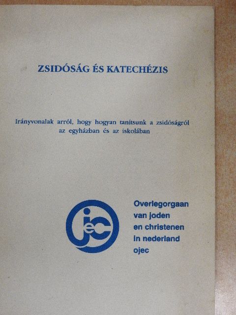 Zsidóság és katechézis [antikvár]