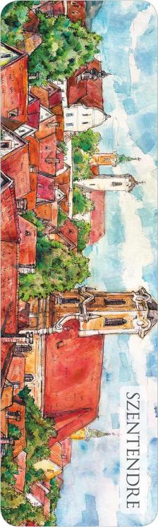 KJSZE-03 - Könyvjelző KJSZE-03 - Szentendre háztetők+templomtorony