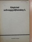 Kökény Sándorné - Gépírási szöveggyűjtemény I. [antikvár]