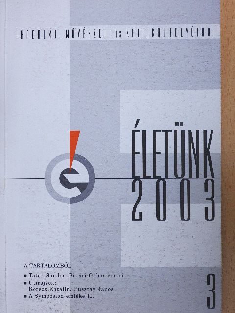 Batári Gábor - Életünk 2003/3. [antikvár]