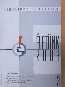 Batári Gábor - Életünk 2003/3. [antikvár]