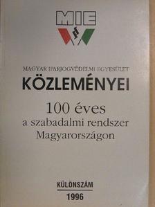 Beczner Farkas - Magyar Iparjogvédelmi Egyesület Közleményei 1996. Különszám [antikvár]