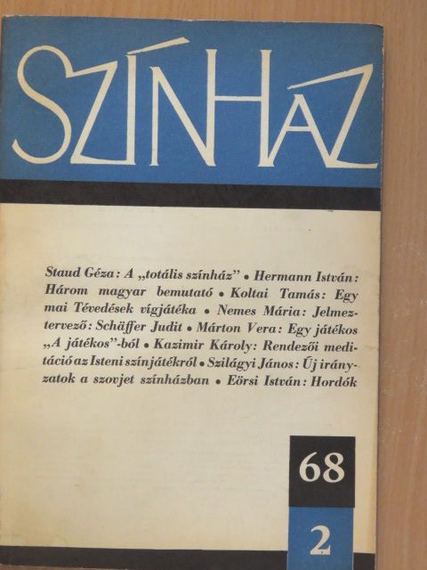 Bőgel József - Színház 1968. február [antikvár]