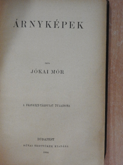 Jókai Mór - Árnyképek [antikvár]