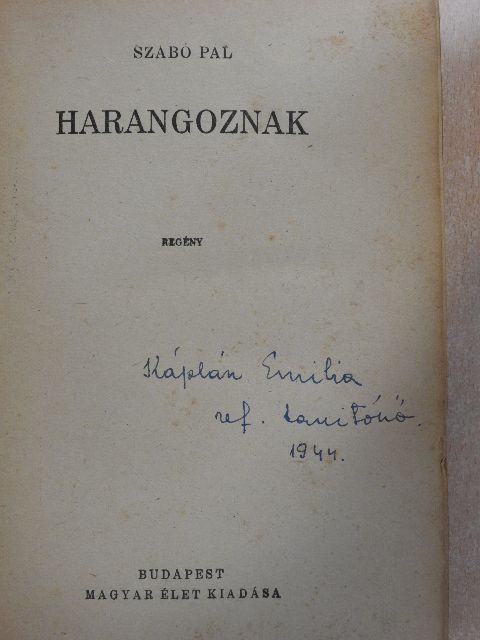 Szabó Pál - Harangoznak [antikvár]