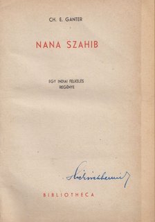 Ch. E. Ganter - Nana Szahib [antikvár]