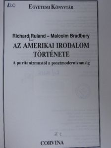 Malcolm Bradbury - Az amerikai irodalom története [antikvár]