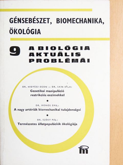 Dr. Hidvégi Egon - A biológia aktuális problémái 9. [antikvár]