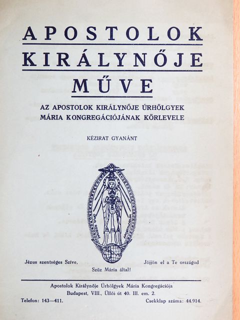 Dr. Szabolcs Ferencné - Apostolok királynője műve [antikvár]