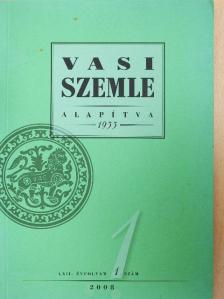 Balogh Jánosné Horváth Terézia - Vasi Szemle 2008/1. [antikvár]