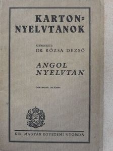 Angol nyelvtan [antikvár]
