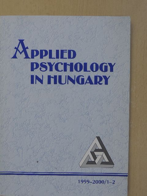 Antal Bugán - Applied Psychology in Hungary 1999-2000 [antikvár]
