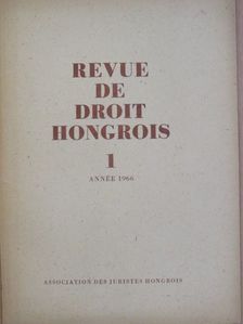 Bagi Dénes - Revue de Droit Hongrois 1966/1. [antikvár]