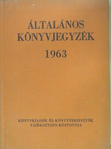 Általános könyvjegyzék 1963 [antikvár]