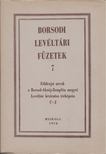 ROMÁN JÁNOS - Borsodi levéltári füzetek 7. [antikvár]