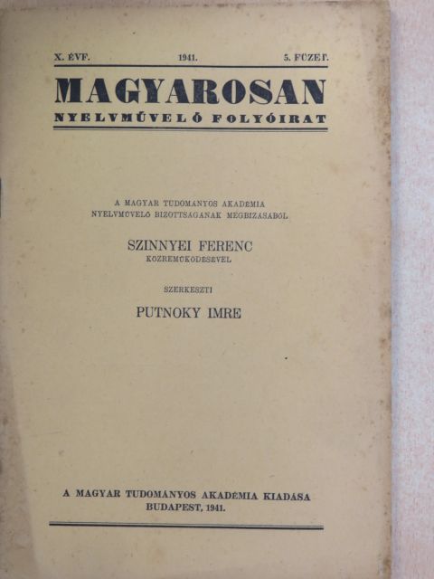 Buzás Dezső - Magyarosan 1941/5. [antikvár]