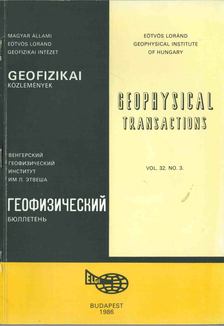 Sz. Kilényi Éva - Geofizikai közlemények vol. 32. no. 3 [antikvár]