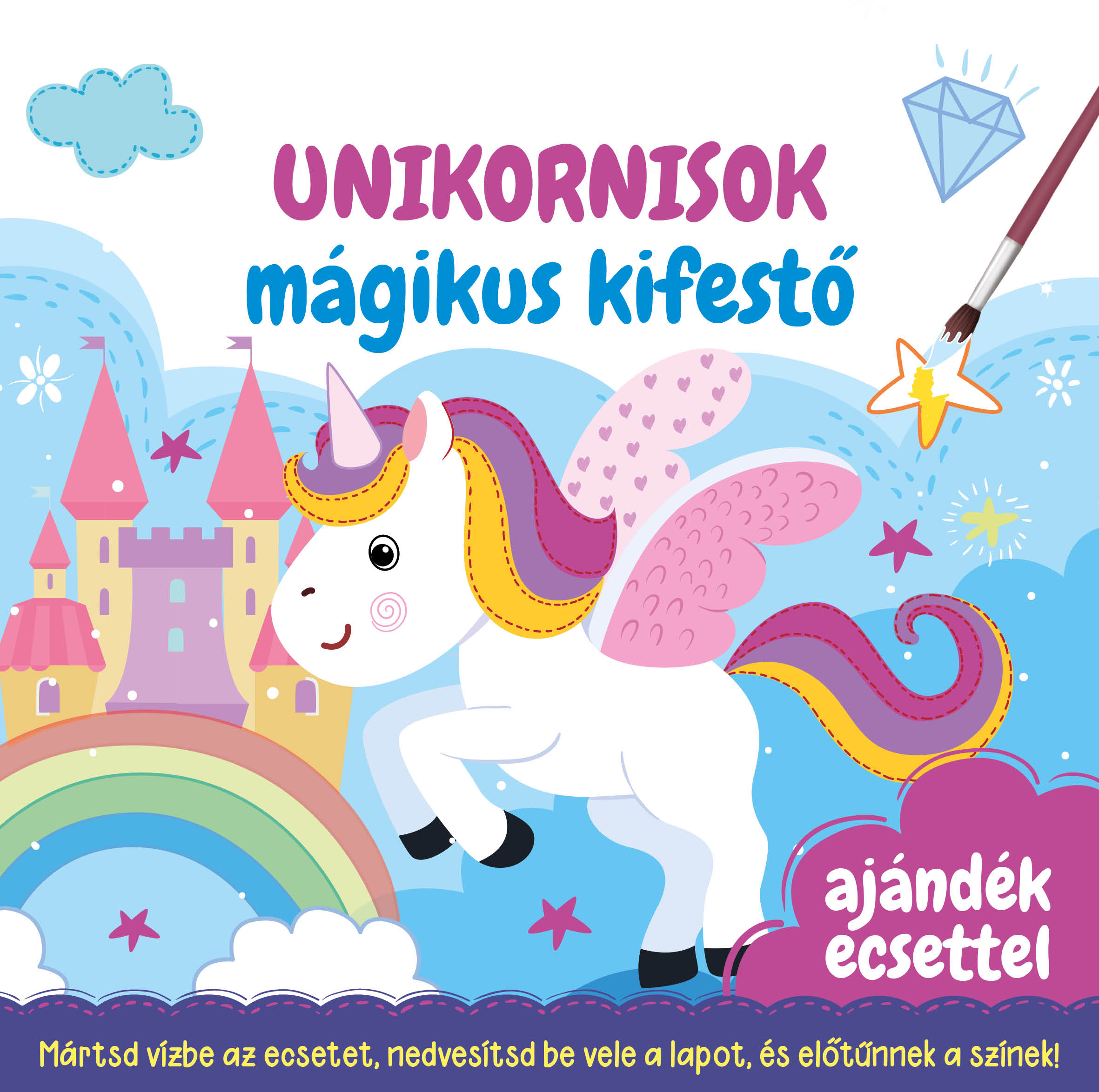 Unikornisok mágikus kifestő