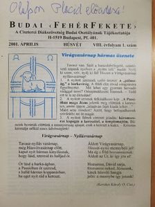 Badál Ede Álmos - Budai FehérFekete 2001. április [antikvár]