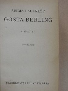 Selma Lagerlöf - Gösta Berling I-II. [antikvár]