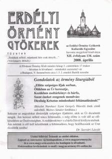 Béres L. Attila - Erdélyi Örmény Gyökerek - füzetek (XII. évfolyam 134. szám 2008. április) [antikvár]