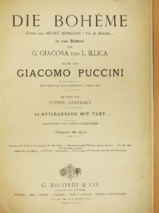 G. Giacosa - Die Bohéme [antikvár]