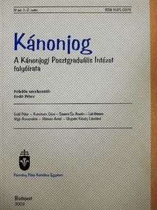Erdő Péter - Kánonjog 2002/1-2. [antikvár]