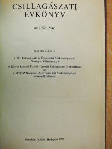 Ádám József - Csillagászati Évkönyv 1978. [antikvár]