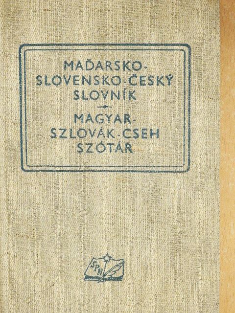 Magyar-szlovák-cseh szótár [antikvár]