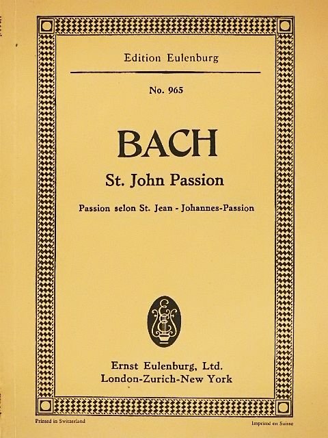 Johann Sebastian Bach - St. John Passion [antikvár]