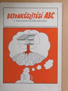 Betonkészítési abc [antikvár]