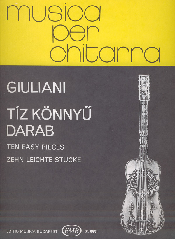 GIULIANI - TÍZ KÖNNYŰ DARAB GITÁRRA (BENKŐ DÁNIEL)